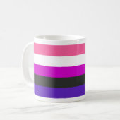 Mug Drapeau de fierté genderfluid (Devant gauche)