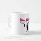 Mug Drapeau de fierté genderfluid Chai  (Devant gauche)