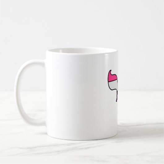 Mug Drapeau de fierté genderfluid Chai  (Gauche)