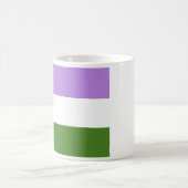 Mug Drapeau de fierté genderqueer (Centre)