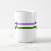 Mug Drapeau de fierté genderqueer (Centre)