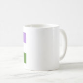 Mug Drapeau de fierté genderqueer (Devant droit)