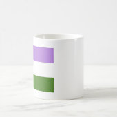 Mug Drapeau de fierté genderqueer (Centre)