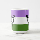 Mug Drapeau de fierté genderqueer (Centre)