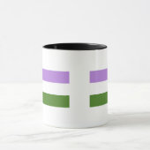 Mug Drapeau de fierté genderqueer (Centre)