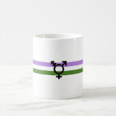 Mug Drapeau de fierté genderqueer (Centre)