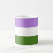 Mug Drapeau de fierté genderqueer (Centre)