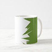 Mug Drapeau de fierté genderqueer abstrait (Devant droit)