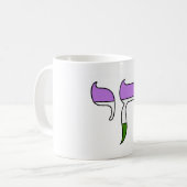 Mug Drapeau de fierté genderqueer Chai  (Devant gauche)