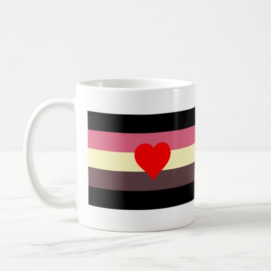 Mug Drapeau de fierté grasse (Gauche)