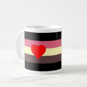 Mug Drapeau de fierté grasse (Devant gauche)