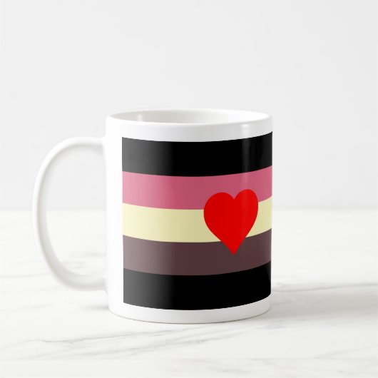 Mug Drapeau de fierté grasse (Gauche)