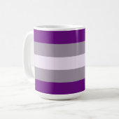 Mug Drapeau de fierté grise sexuelle (Devant gauche)