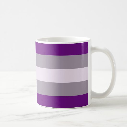 Mug Drapeau de fierté grise sexuelle (Droite)