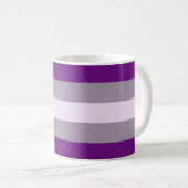Mug Drapeau de fierté grise sexuelle (Devant droit)