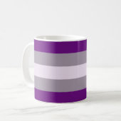Mug Drapeau de fierté grise sexuelle (Devant gauche)