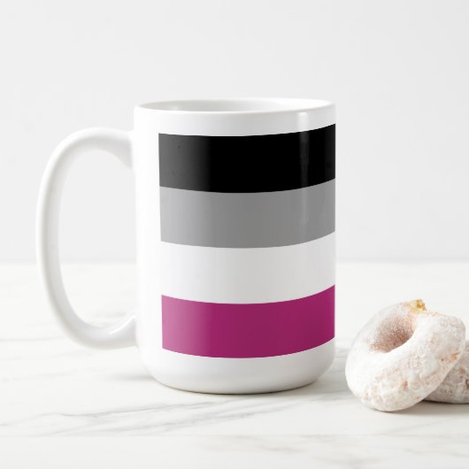 Mug Drapeau de fierté gynéphile (Avec donut)
