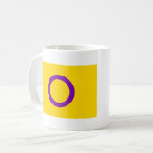 Mug Drapeau de fierté intersexe (Devant gauche)