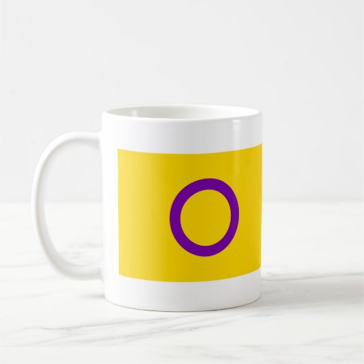 Mug Drapeau de fierté intersexe (Gauche)