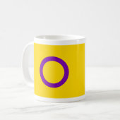 Mug Drapeau de fierté intersexe (Devant gauche)