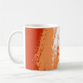 Mug Drapeau de fierté lesbienne abstrait trippy ondulé (Gauche)