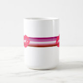 Mug Drapeau de fierté lesbienne au rouge à lèvres (Centre)