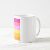 Mug Drapeau de fierté lesbienne (Aube) (Devant droit)