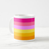 Mug Drapeau de fierté lesbienne (Aube) (Devant gauche)