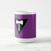 Mug Drapeau de fierté lesbienne Hache violette (Centre)