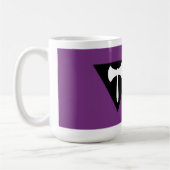 Mug Drapeau de fierté lesbienne Hache violette (Gauche)
