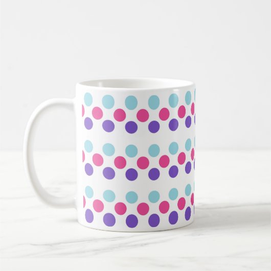 Mug Drapeau de fierté multilingue Couleurs À petits po (Gauche)