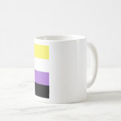 Mug Drapeau de fierté non binaire (Devant droit)