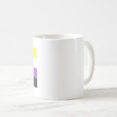 Mug Drapeau de fierté non binaire à double esprit (Devant droit)