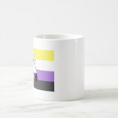Mug Drapeau de fierté non binaire à double esprit (Centre)