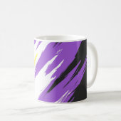 Mug Drapeau de fierté non binaire abstrait     (Devant droit)