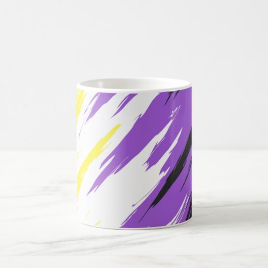 Mug Drapeau de fierté non binaire abstrait     (Centre)