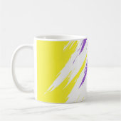 Mug Drapeau de fierté non binaire abstrait     (Gauche)