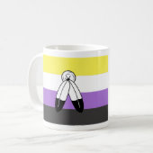 Mug Drapeau de fierté non binaire Two-Spirit (Devant gauche)