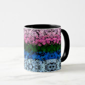 Mug Drapeau de fierté Omniromantique Fleuris Mignon Ré (Devant droit)