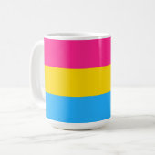 Mug Drapeau de fierté Pansexual LGBTQ (Devant gauche)