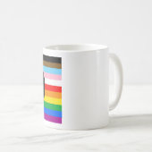 Mug Drapeau de fierté POC de progrès LGBTQ+ (Devant droit)