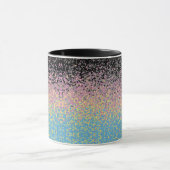 Mug Drapeau de fierté polygender pixelisé funky tripan (Centre)