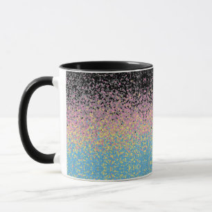 Mug Drapeau de fierté polygender pixelisé funky tripan