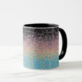 Mug Drapeau de fierté polygender pixelisé funky tripan (Devant droit)