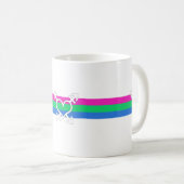 Mug Drapeau de fierté polysexuelle (Devant droit)