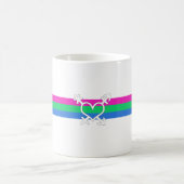 Mug Drapeau de fierté polysexuelle (Centre)