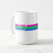Mug Drapeau de fierté polysexuelle (Devant gauche)