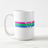 Mug Drapeau de fierté polysexuelle (Gauche)