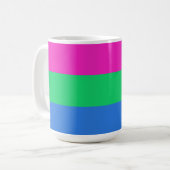 Mug Drapeau de fierté polysexuelle (Devant gauche)