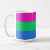 Mug Drapeau de fierté polysexuelle (Gauche)